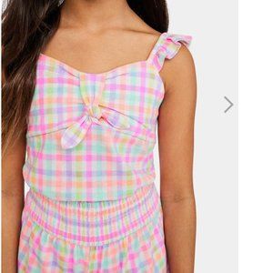 NWT - Fabkids Pastel Grid Top (matching shorts also available)